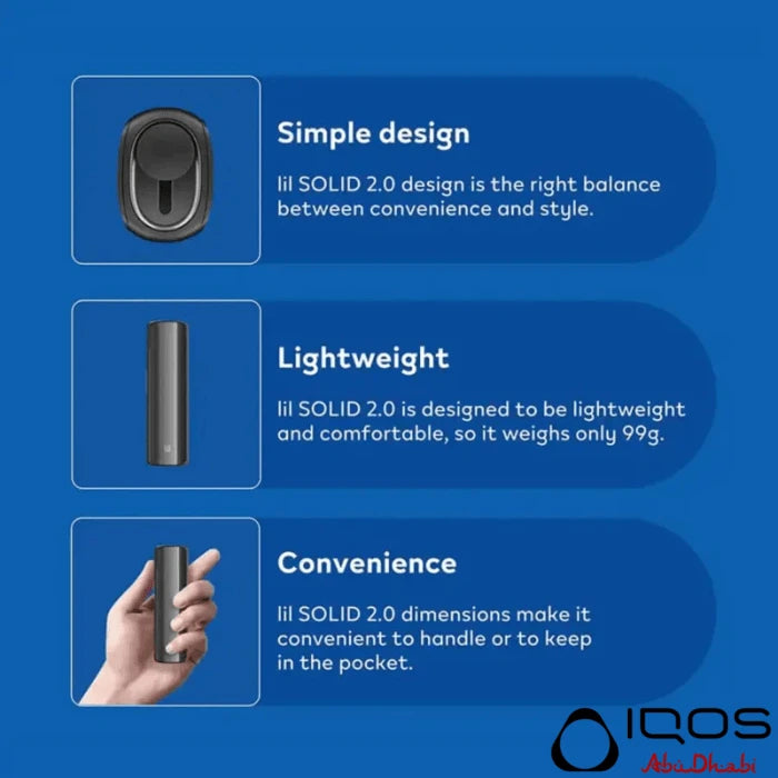 IQOS lil SOLID 2.0 Blue Device